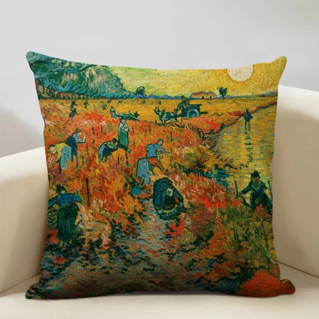 Housse de coussin fleurie