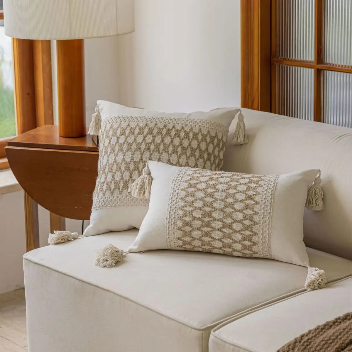 Housse de coussin canapé