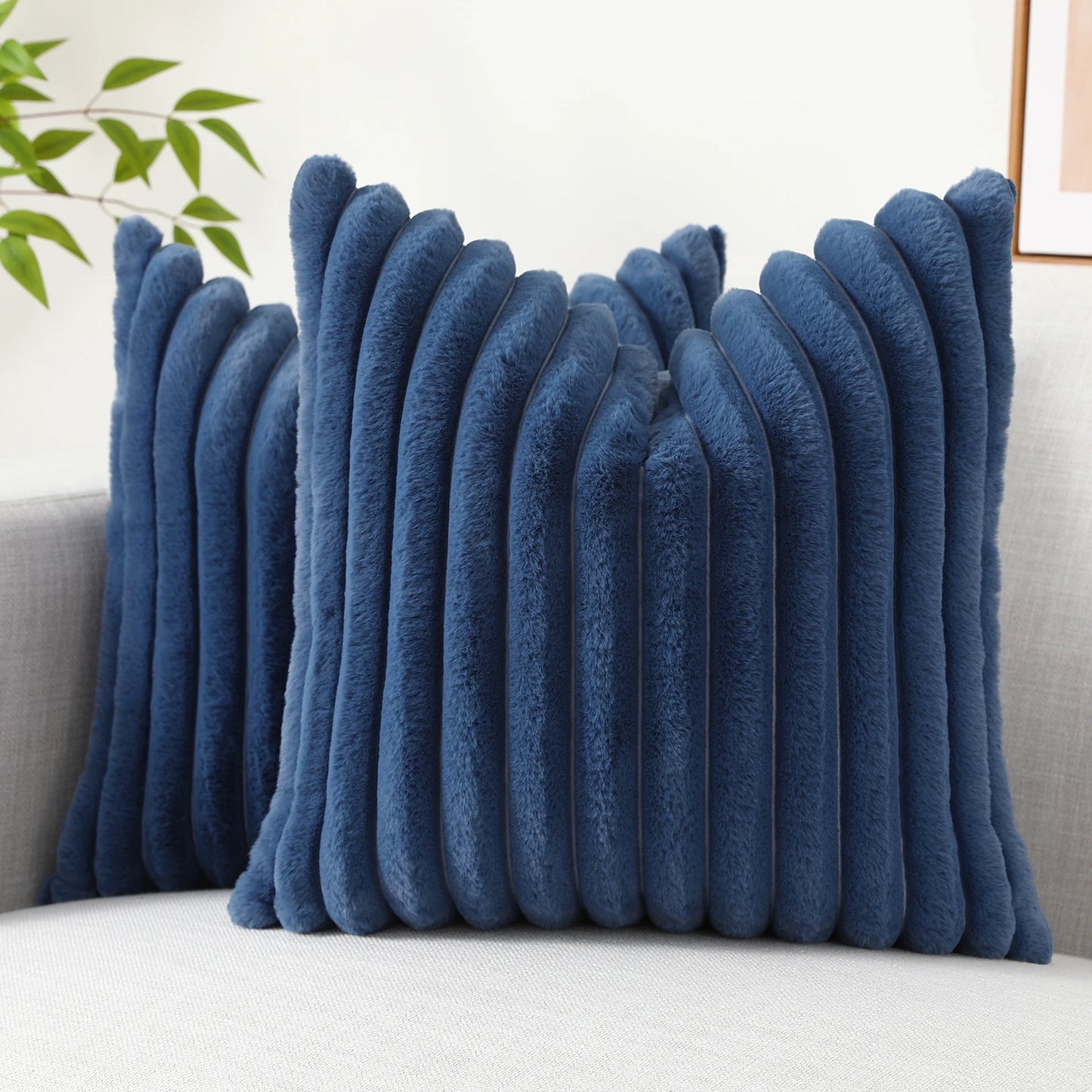 Housse de coussin en velours