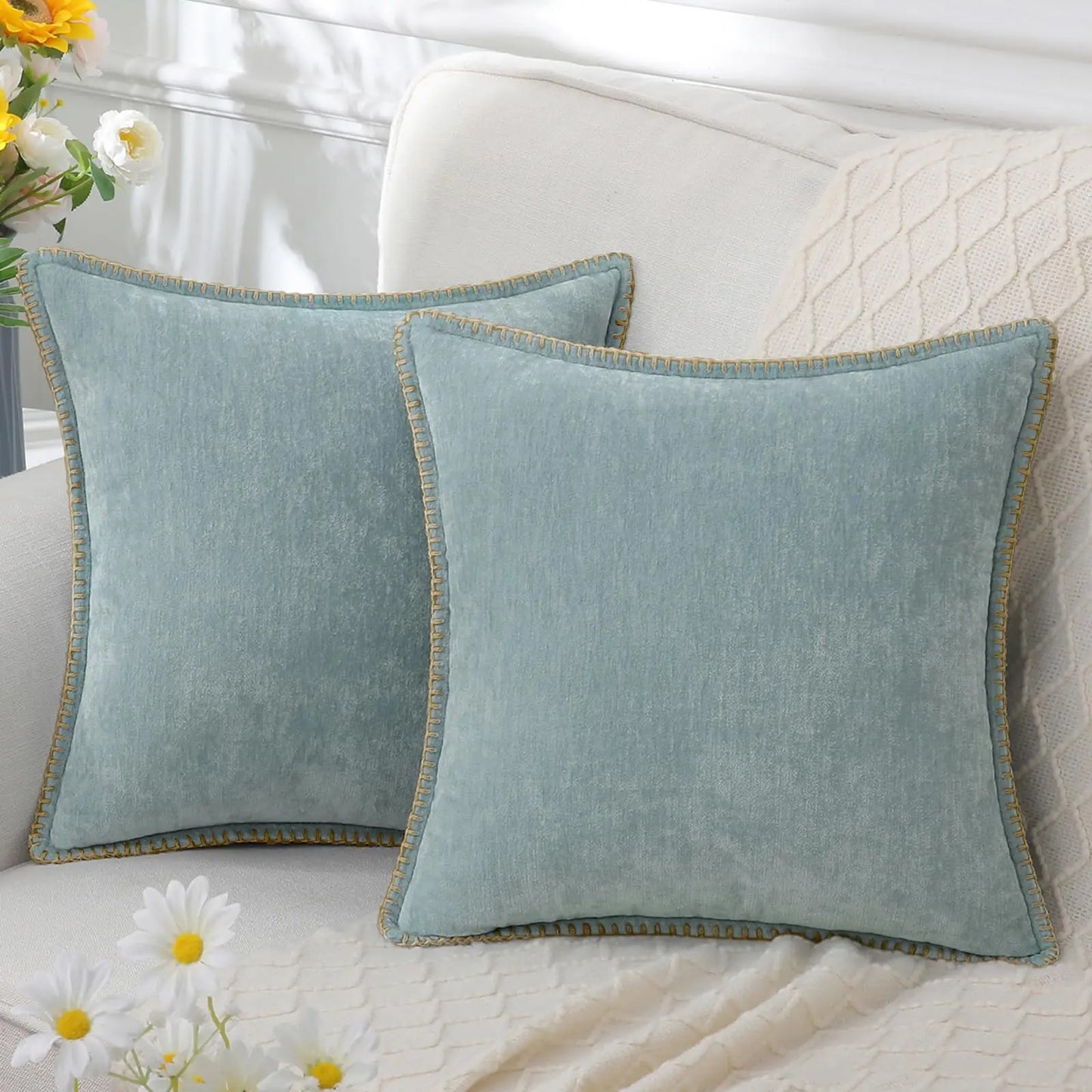 Housse de coussin 60x60 pour canapé