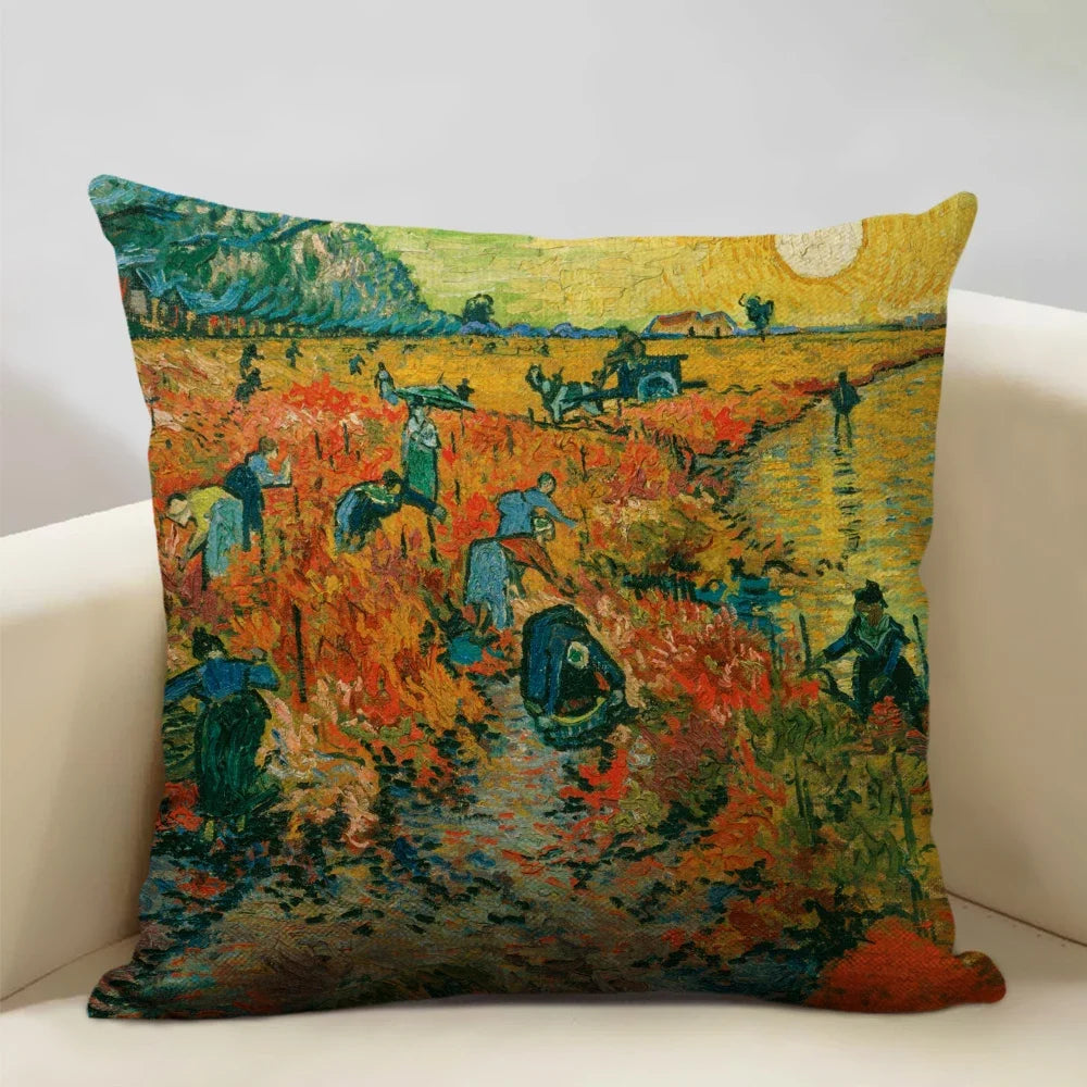 Housse de coussin fleurie