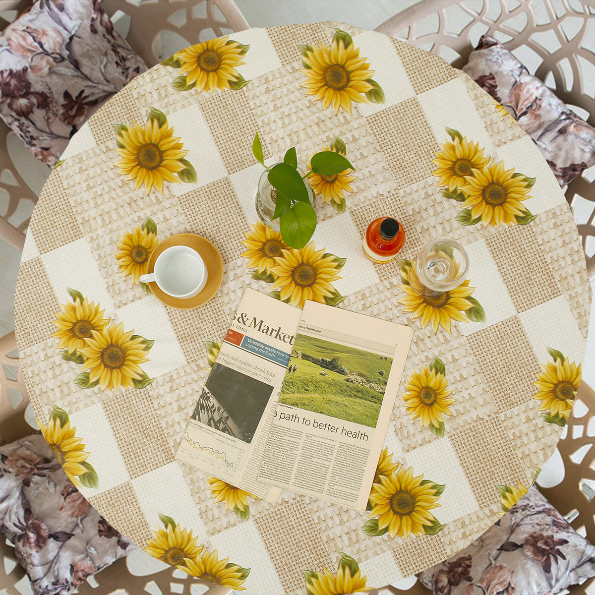 Toile cirée nappe ronde