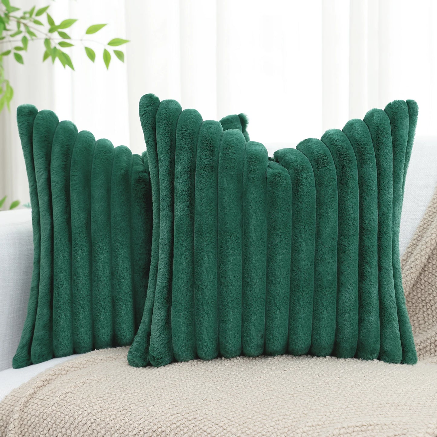Housse de coussin en velours