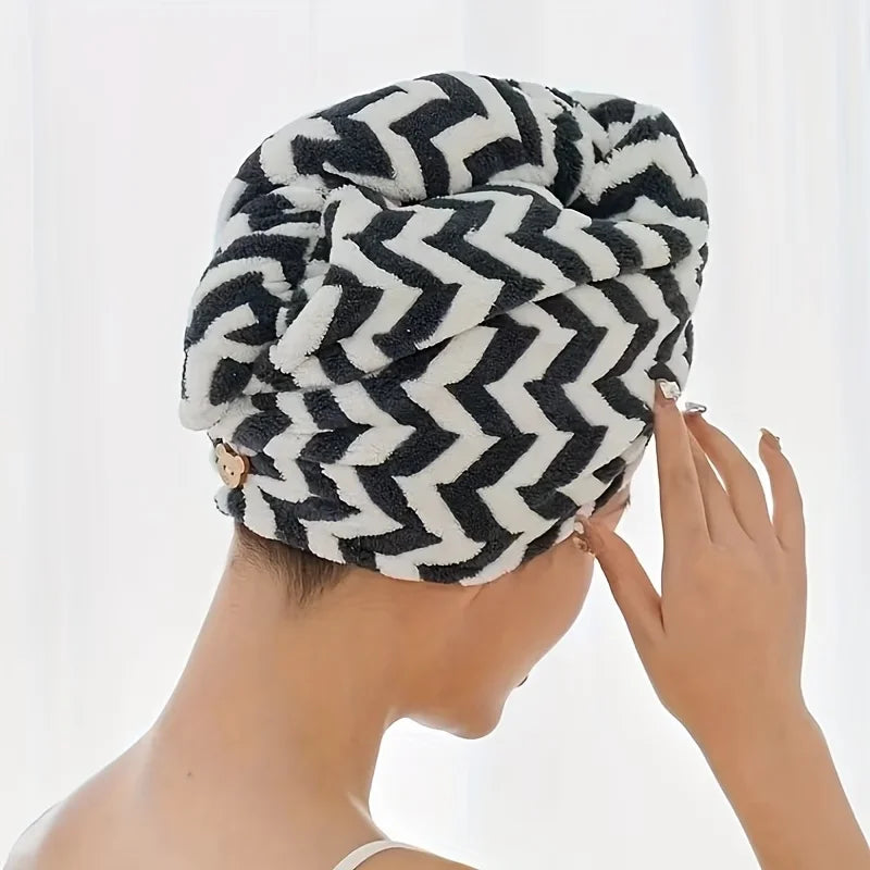 Serviette bonnet pour cheveux