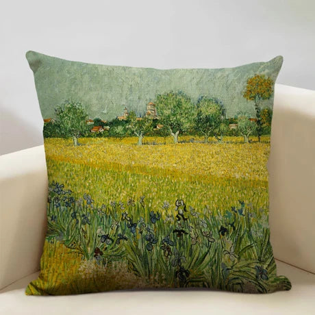 Housse de coussin fleurie