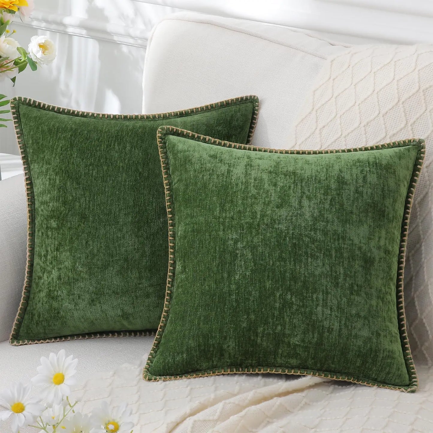 Housse de coussin 60x60 pour canapé