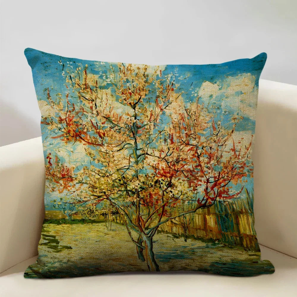 Housse de coussin fleurie
