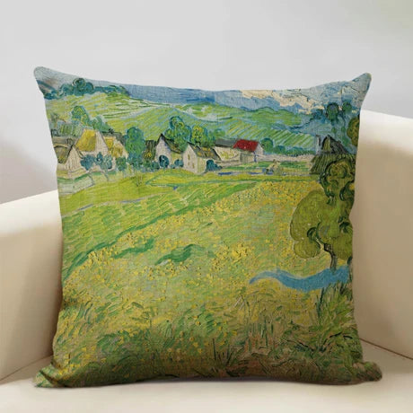 Housse de coussin fleurie