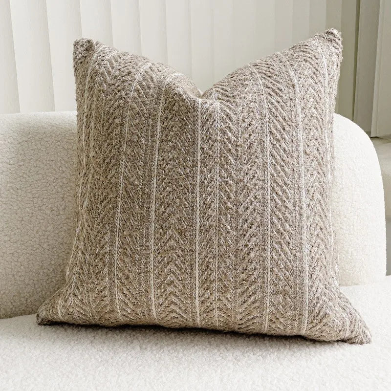 Housse de coussin gris