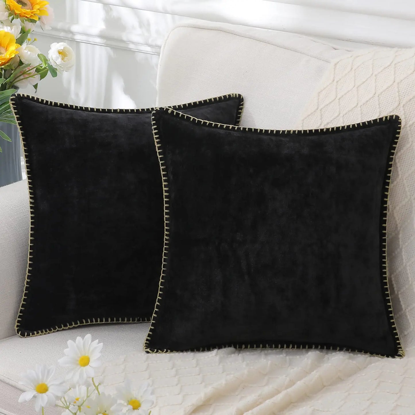 Housse de coussin 60x60 pour canapé