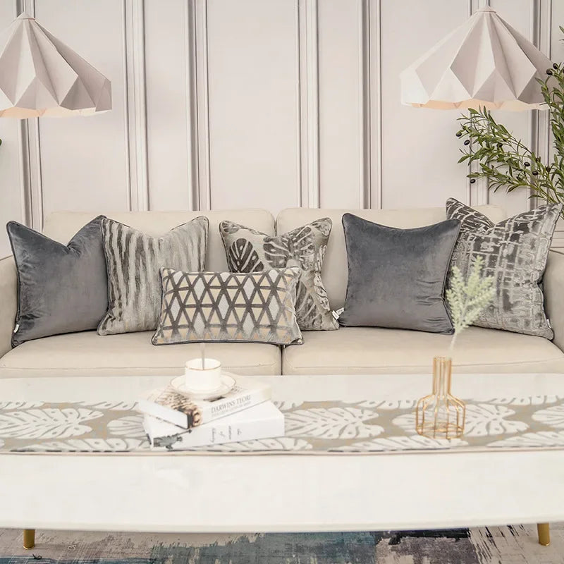 Housse de coussin velours