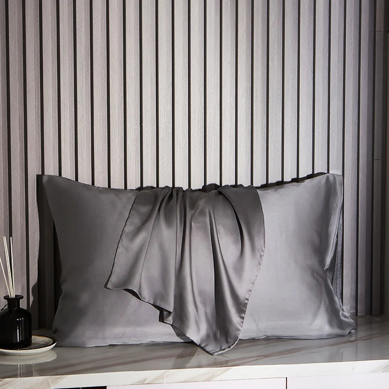 Housse de coussin soie