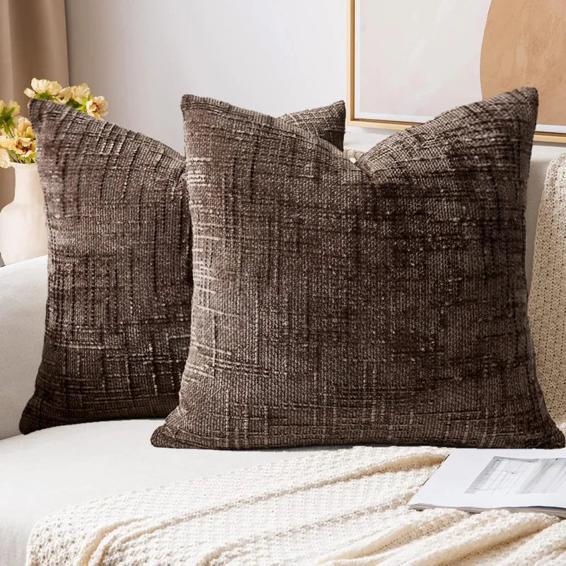 Housse de coussin terracotta