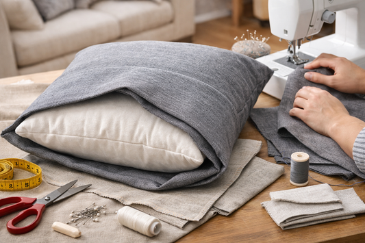 Comment faire une housse de coussin épaisse sans fermeture éclair ?