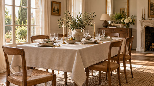 Quelle taille de nappe choisir selon sa table - guide Maison Orea