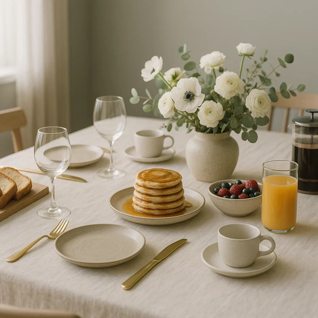 table dressé brunch