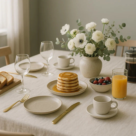 table dressé brunch