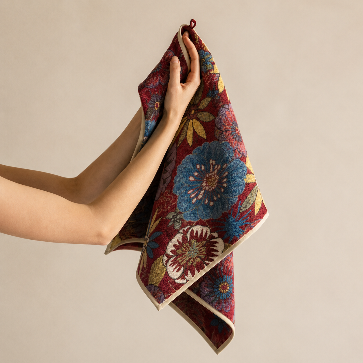 serviette main
