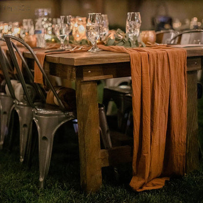 Chemin de table terracotta