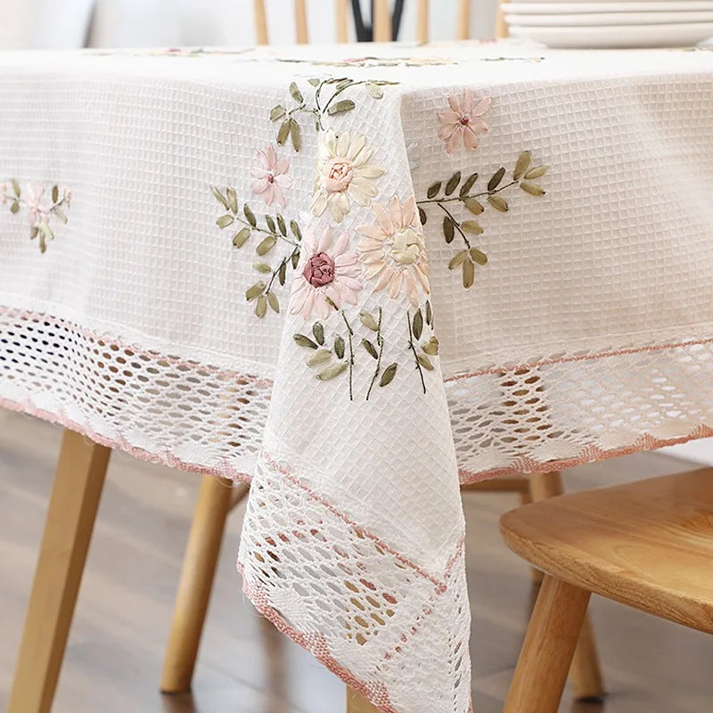 Nappe en tissus blanche