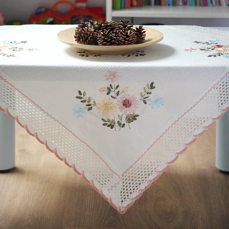 Nappe en tissus blanche