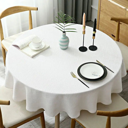 Nappe ronde blanche