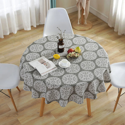 Nappe ronde en toile cirée