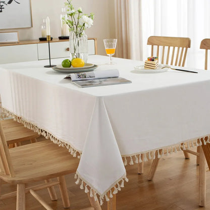 Nappe de table blanche