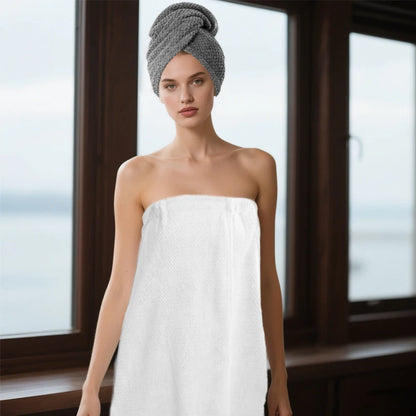 Serviette turban pour cheveux
