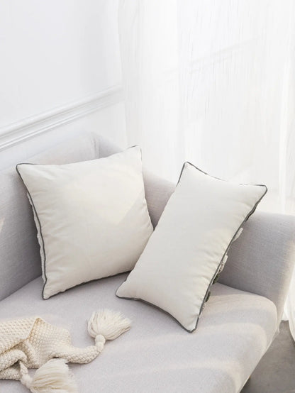 Housse de coussin noir