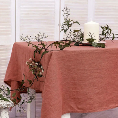 Nappe blanche en lin