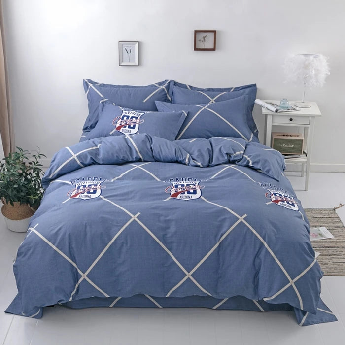 Parure de lit 2 personnes 220x240 bleu