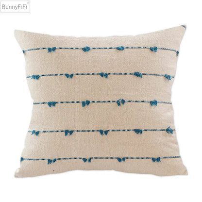 Housse de coussin beige