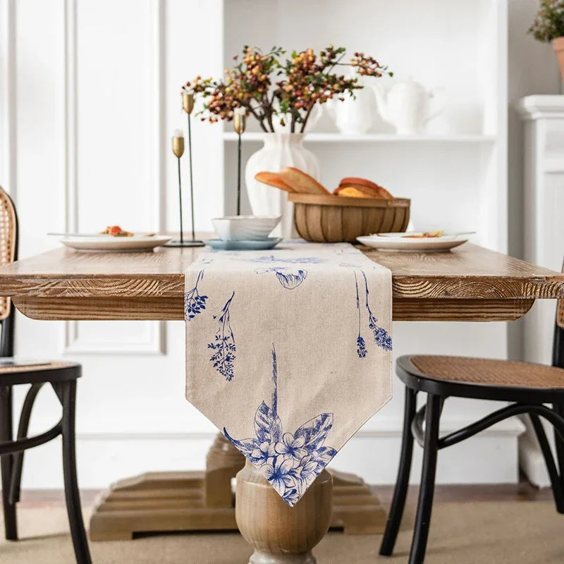 Chemin de table blanc