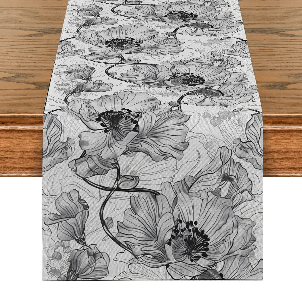 Chemin de table gris