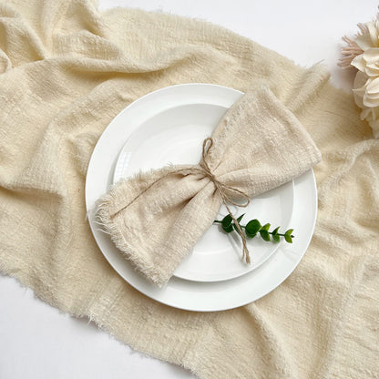 Chemin de table beige