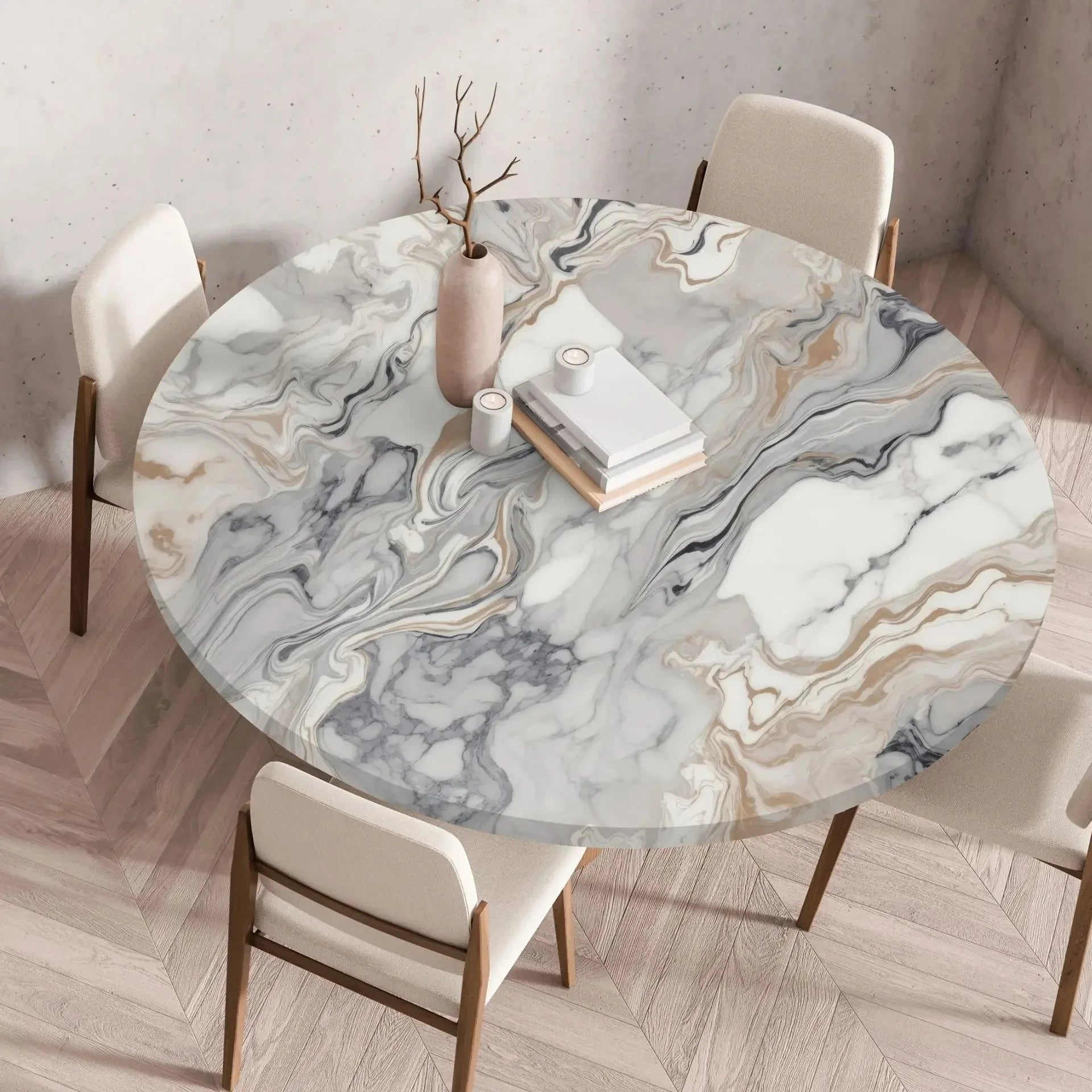 Nappe cirée transparente