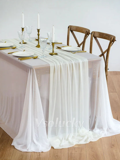 Chemin de table doré