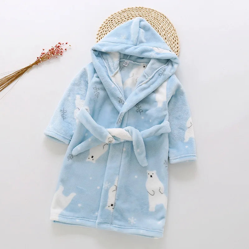 Peignoir de bain avec capuche