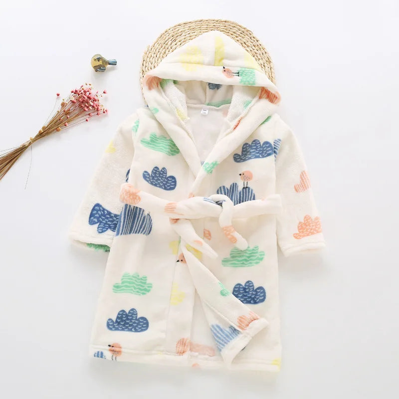 Peignoir de bain avec capuche