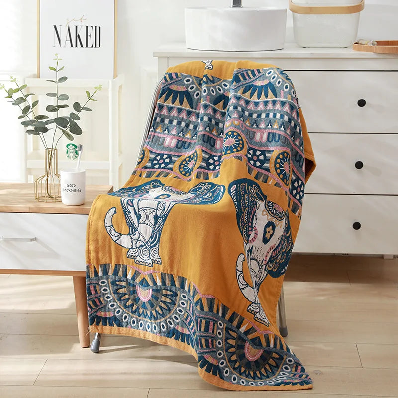 Drap de bain turquoise