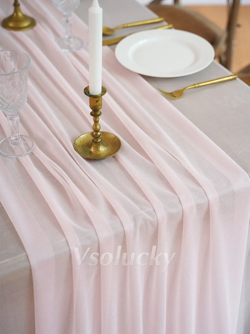 Chemin de table doré