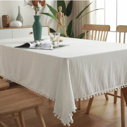 Nappe de table blanche
