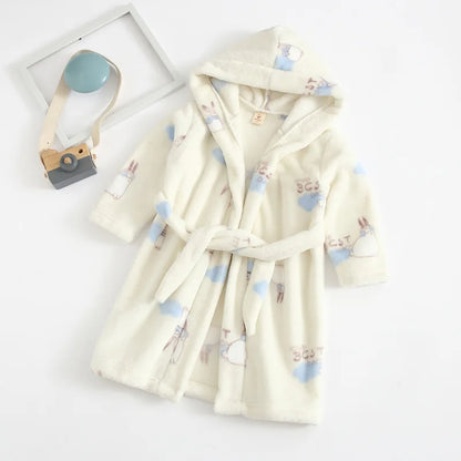 Peignoir de bain avec capuche