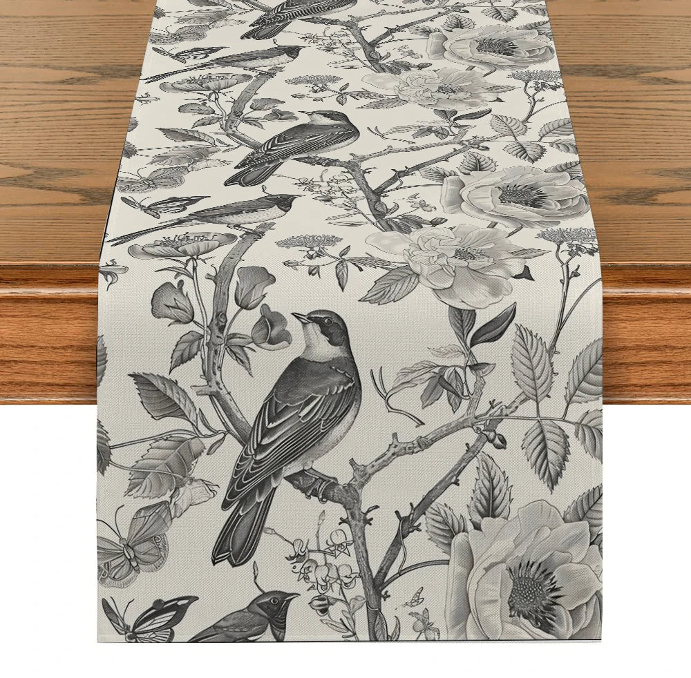 Chemin de table gris