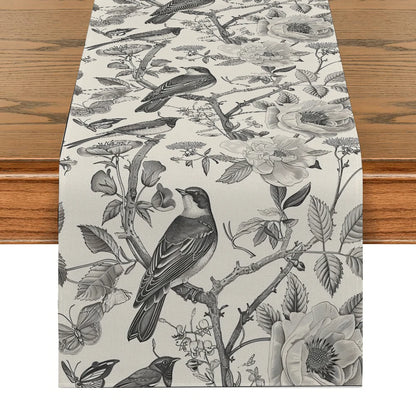 Chemin de table gris