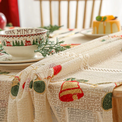 Nappe de noël rectangulaire