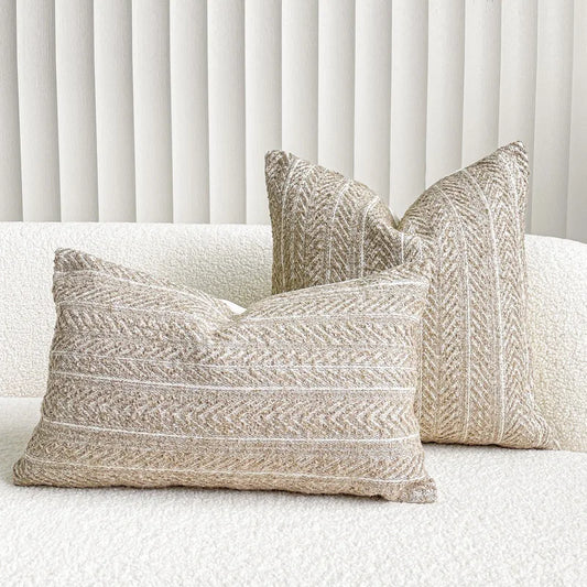 Housse de coussin gris