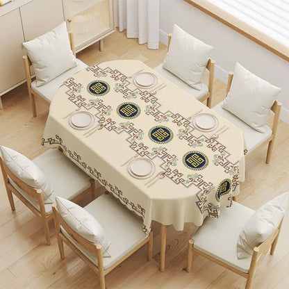 Nappe pour table ovale