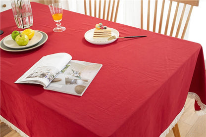Nappe rouge et blanche